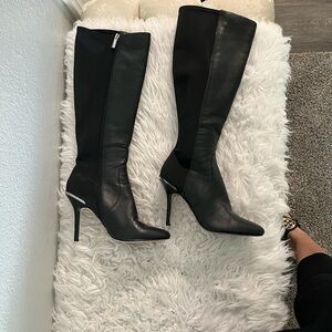 White House Black Market Elegant Black Heeled Boots